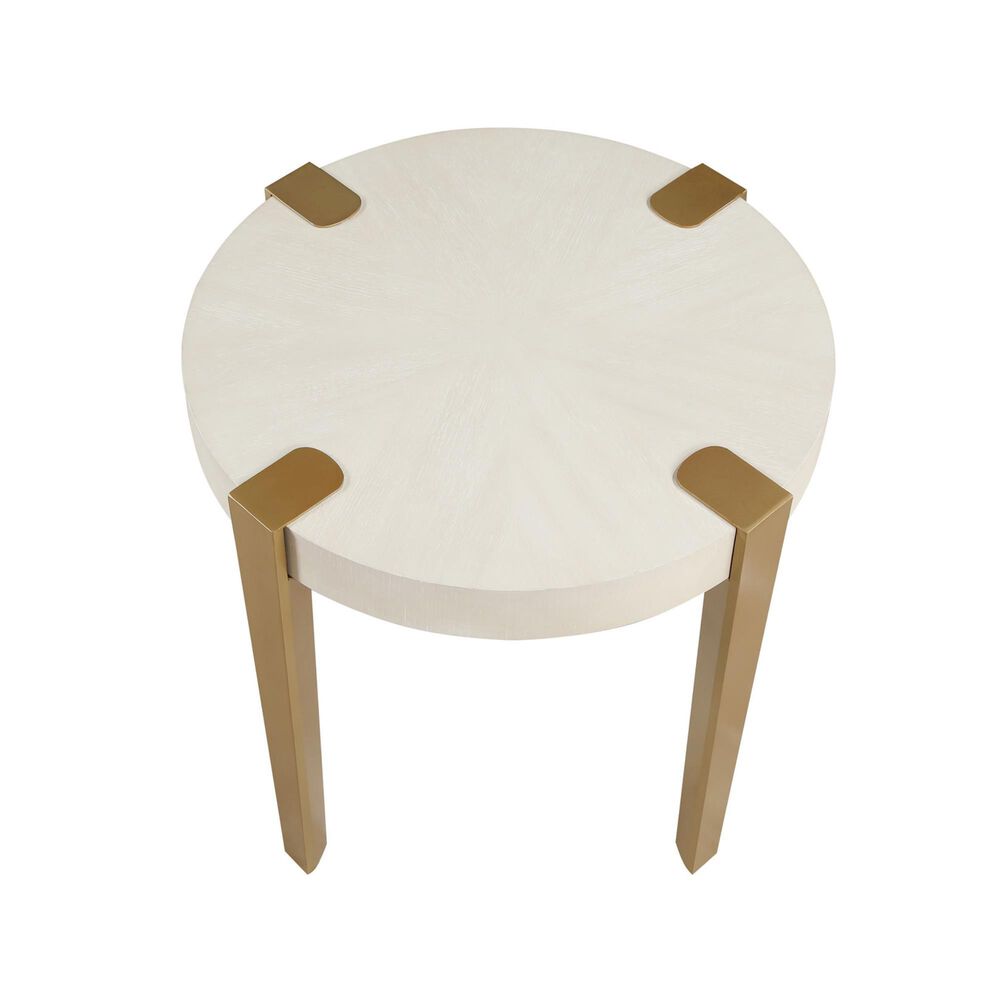 Steve Silver End Table in White, , large