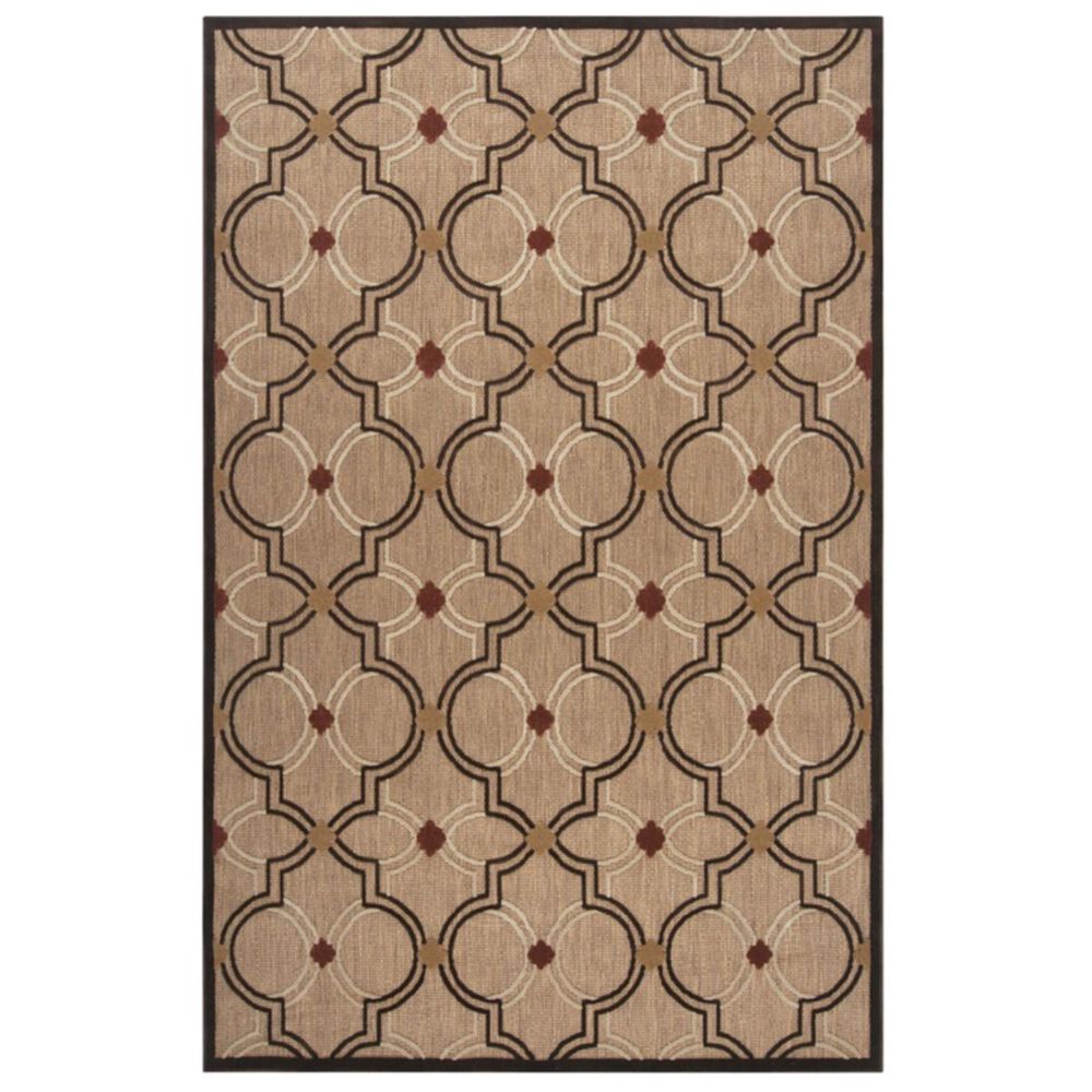 Surya Portera PRT-1049 8"8" x 12" Khaki, Brown and Wheat Area Rug, , large