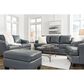 Ashley Genoa Ottoman in Steel, , large