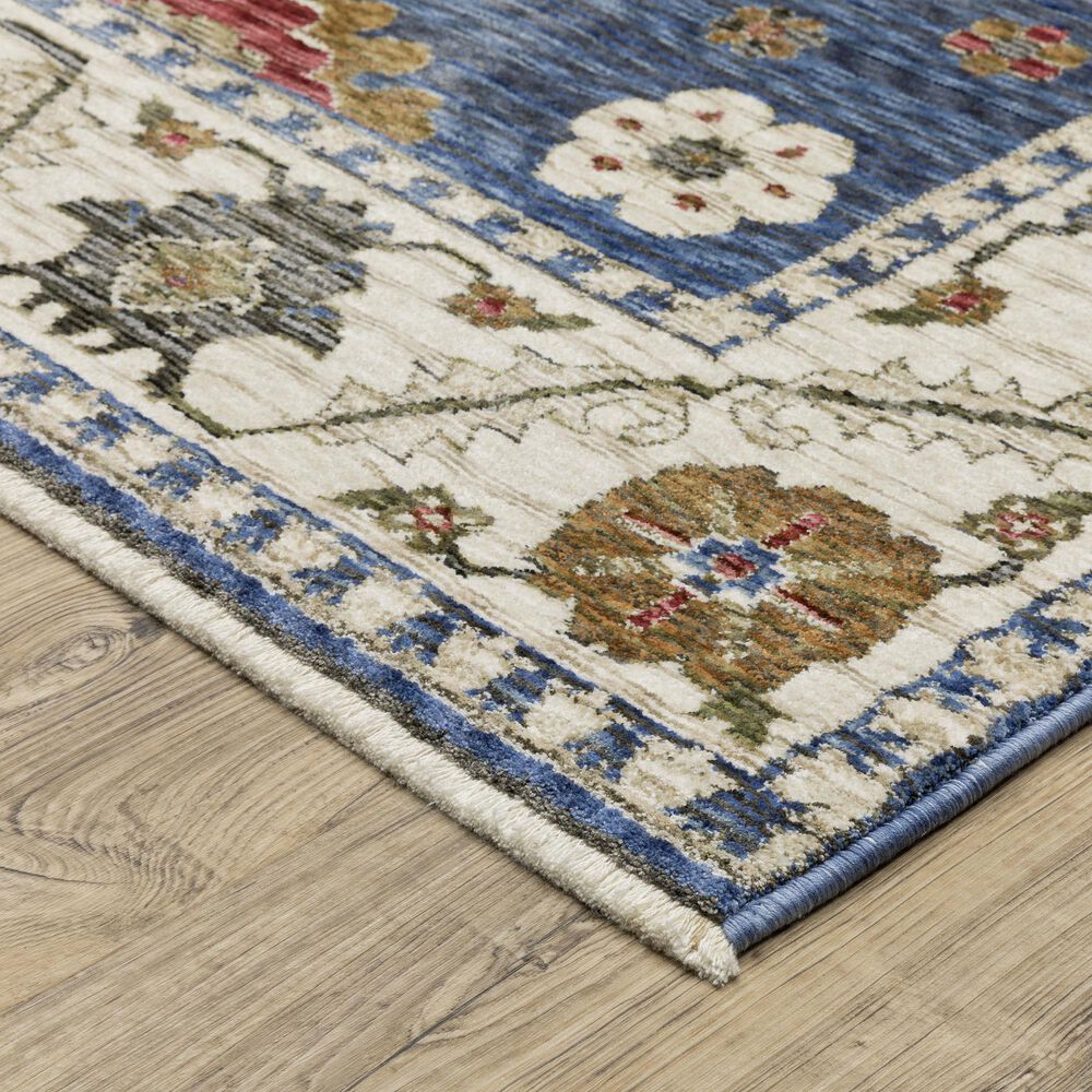 Oriental Weavers Hastings HA06Z 2&#39;3&quot; x 7&#39;6&quot; Blue Runner, , large