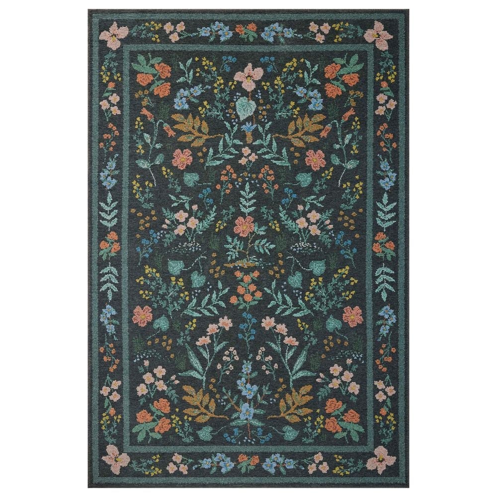 Loloi Wildwood Charcoal 7"6" Round Area Rug, , large