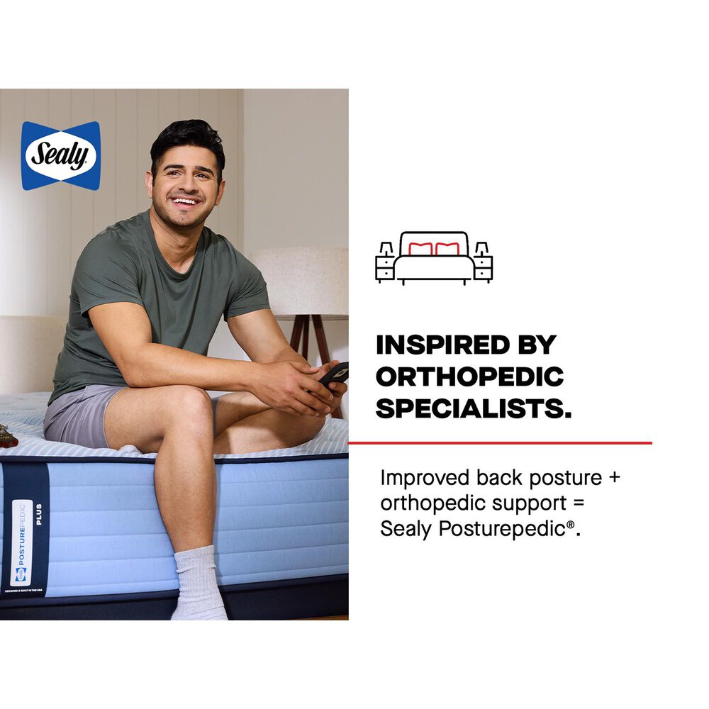 Sealy Posturepedic Plus Newgard Hybrid Plush Split California King Mattress Only, , large