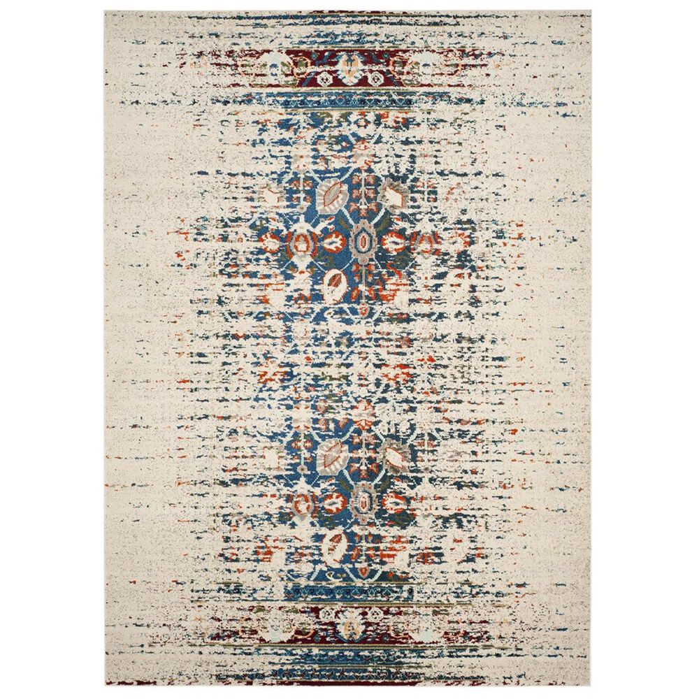 Safavieh Monaco MNC208M-1115 11" x 15" Ivory/Blue Area Rug, , large