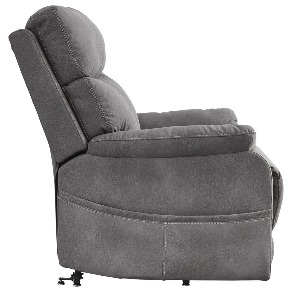 Ashley Next-Gen Durapella Power Lift Recliner in Slate, , large