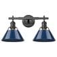 Golden Lighting Orwell 2-Light Bath Vanity in Matte Black, , large