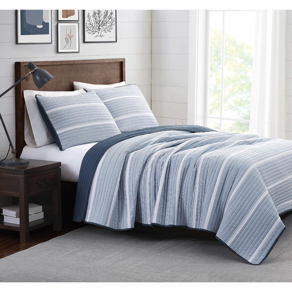 Pem America Brooklyn Loom Niari 2-Piece Twin/Twin XL Quilt Set in Blue, , large