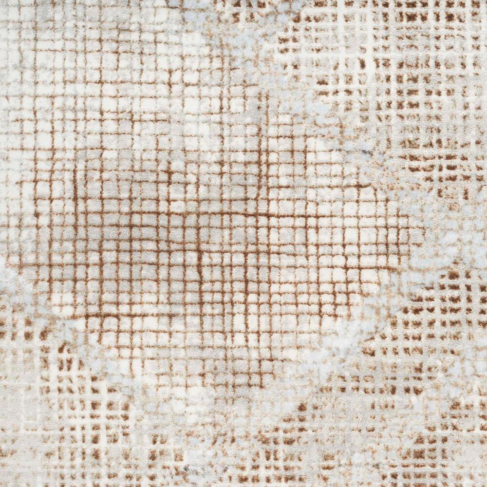 Nourison Sparkle Grey and Mocha 3'11" x 5'11" Area Rug, , large