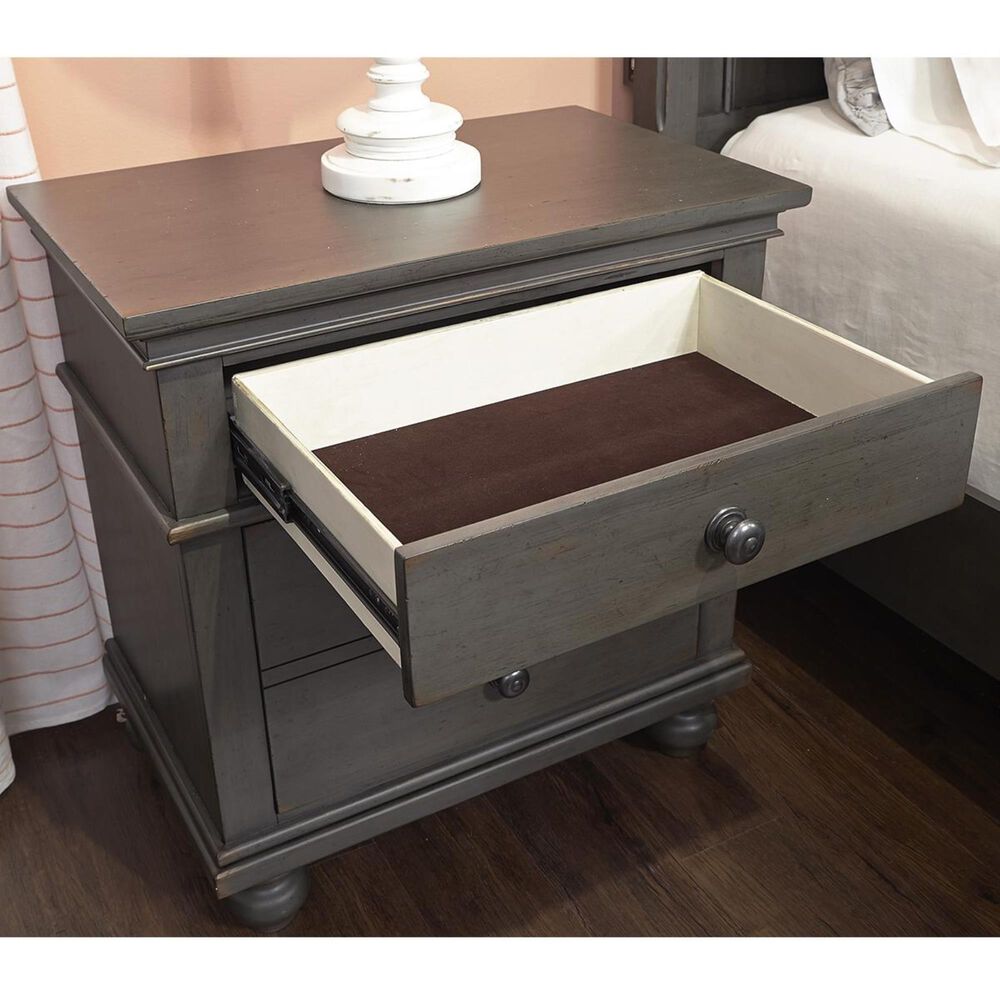 Riva Ridge Oxford 2 Drawer Nightstand in Peppercorn, , large