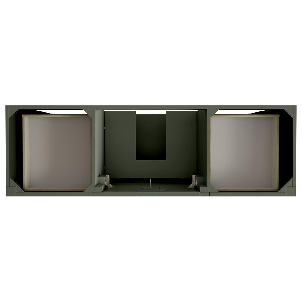 37B Lucerne 60" Single Bathroom Vanity in Deep Olive Green with Marble Top and Backsplash, , large
