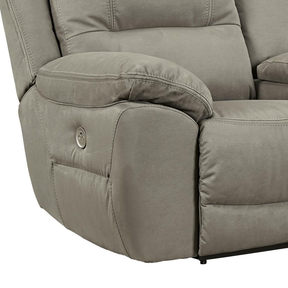 Ashley Next-Gen Gaucho Power Reclining Loveseat with Console in Putty, , large