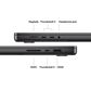 Apple MacBook Pro 16.2" Laptop - Apple M4 Pro chip 14-core - 48GB RAM - 20-core GPU - 512GB SSD in Space Black with 3-Year AppleCare+, , large