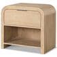 Furniture of America Hayes 1-Drawer Nightstand in Natural, , large