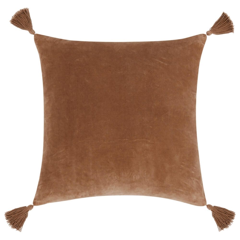 Classic Home Stonework 22&quot; Square Throw Pillow in Clay, , large