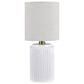 Slatehouse 13" Ceramic Accent Lamp in White, , large