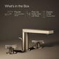 Kohler Composed Widespread Bathroom Sink Faucet with Cross handles in Vibrant Brushed Bronze, , large
