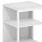 HOMLUX Camnus 3-Tier End Table in White, , large