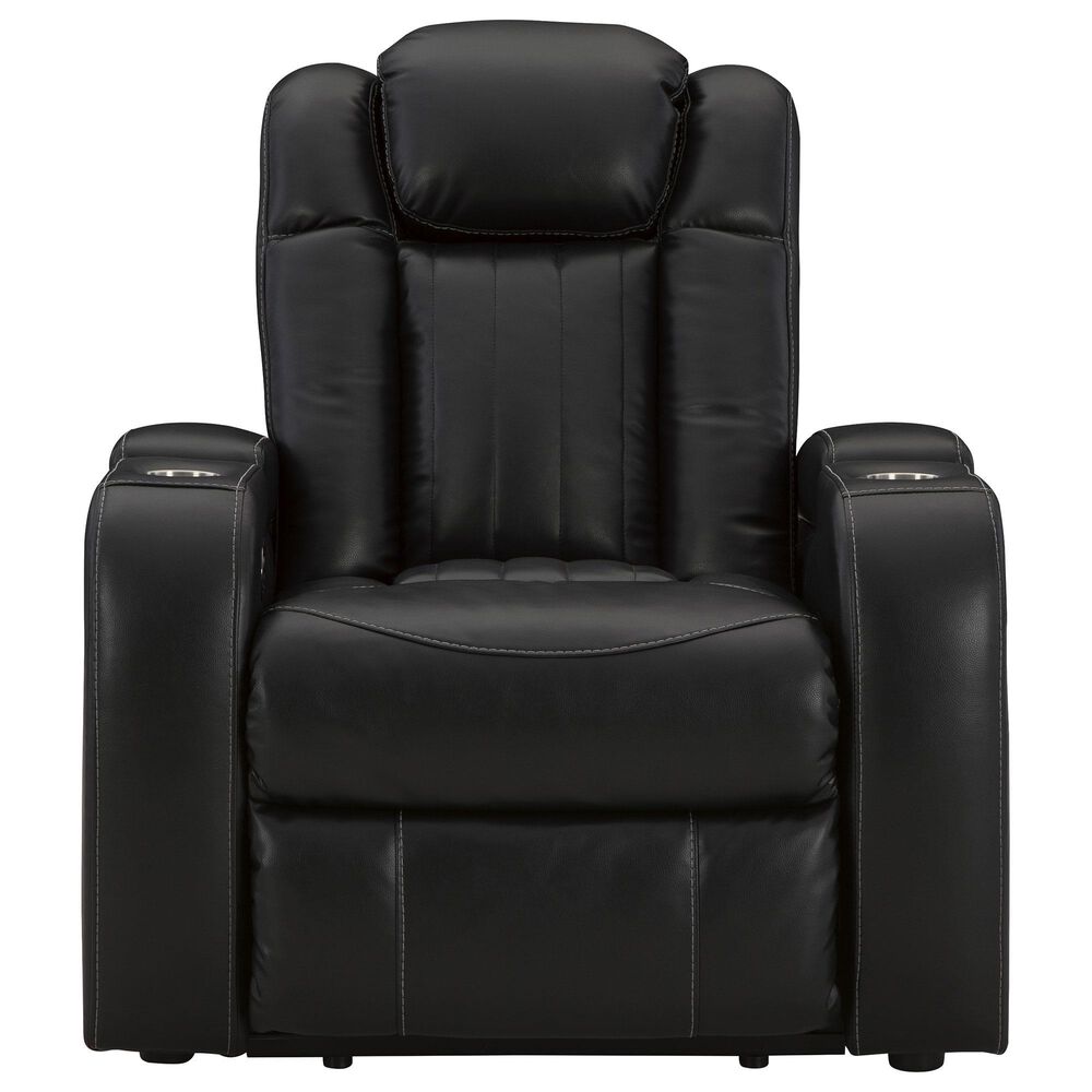 Ashley Cavemen Den Power Reclining Sofa and Recliner Set in Midnight, , large