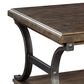 Hekman Wexford Rectangular Coffee Table in Brown and Antique Pewter, , large