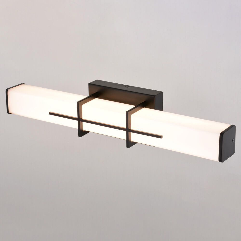 Vaxcel Fuller Park 1-Light Bathroom Vanity in Matte Black, , large