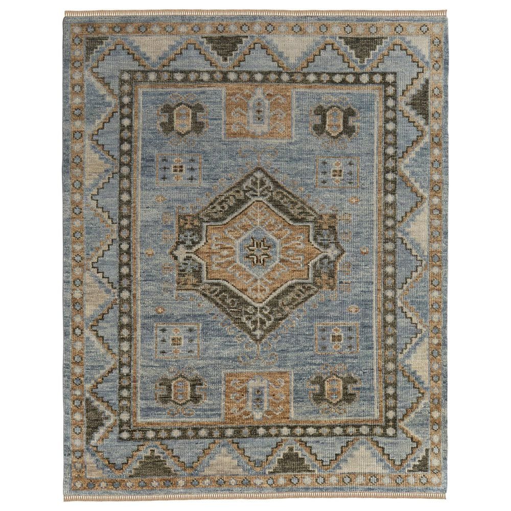 Feizy Fillmore 2" x 3" Blue and Green Area Rug, , large