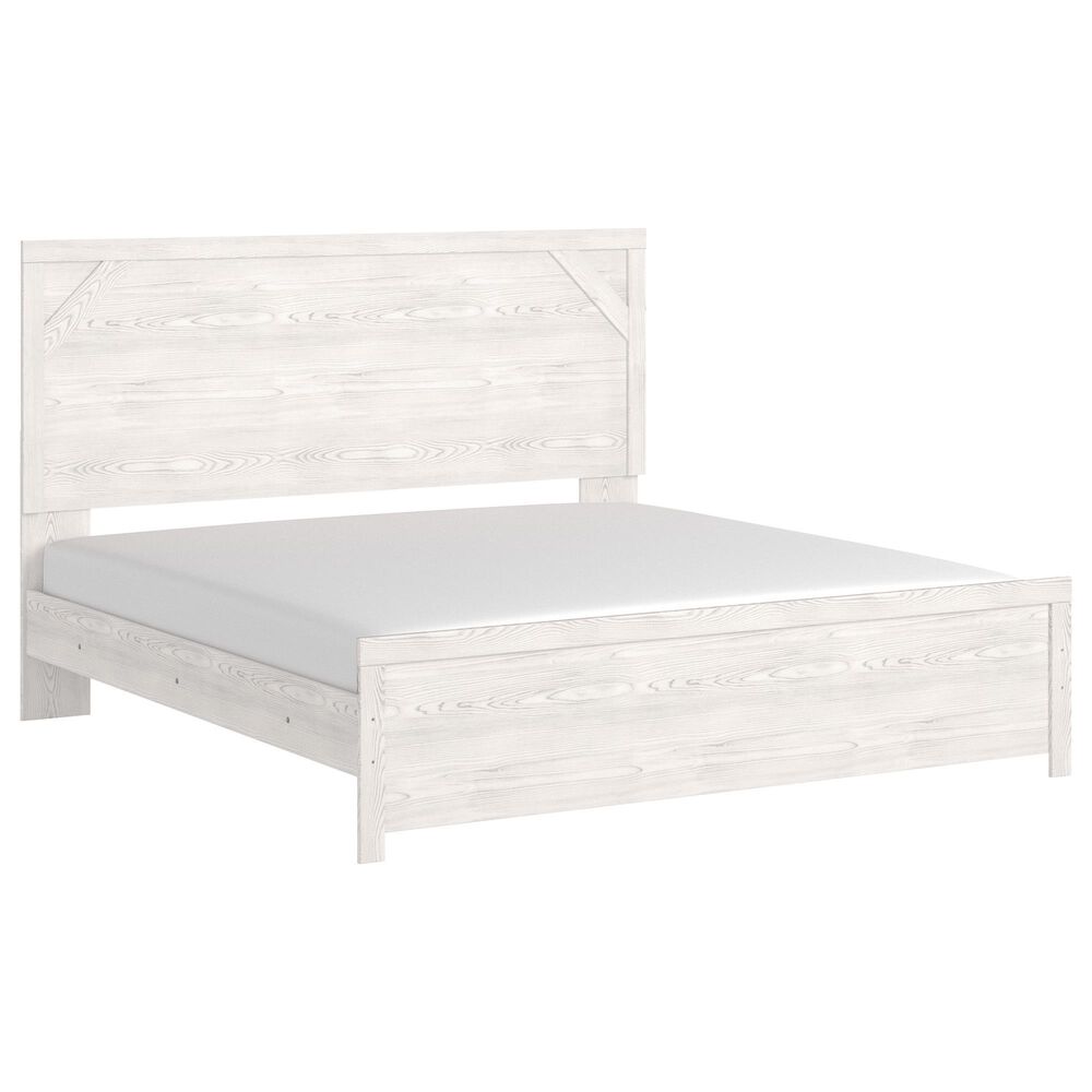 Ashley Gerridan 4-Piece King Bedroom Set in White and Gray, , large