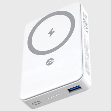 The Mighty Mount 10000 Mah MagSafe Wireless Charging Power Bank with Kickstand in White, , large