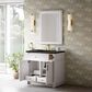 James Martin Bellshire 36" Single Bathroom Vanity in Bright White with 3 cm Phantome Eclos Top and Rectangular Sink, , large