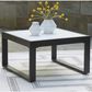 Ashley Beachloft Patio Square Coffee Table in Black and Gray - Table Only, , large