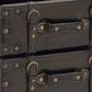 Maple and Jade 4-Drawer Room Chest with Buckle Strap and Stud Detail in Black, , large