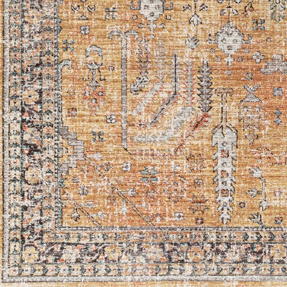 Surya Carlisle 2&#39; x 2&#39;11&quot; Olive, Medium Gray, Off-White, Dark Brown, Dark Blue and Sage Area Rug, , large