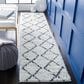 Safavieh August Shag AUG572A 2"2" x 9" Ivory and Black Runner, , large