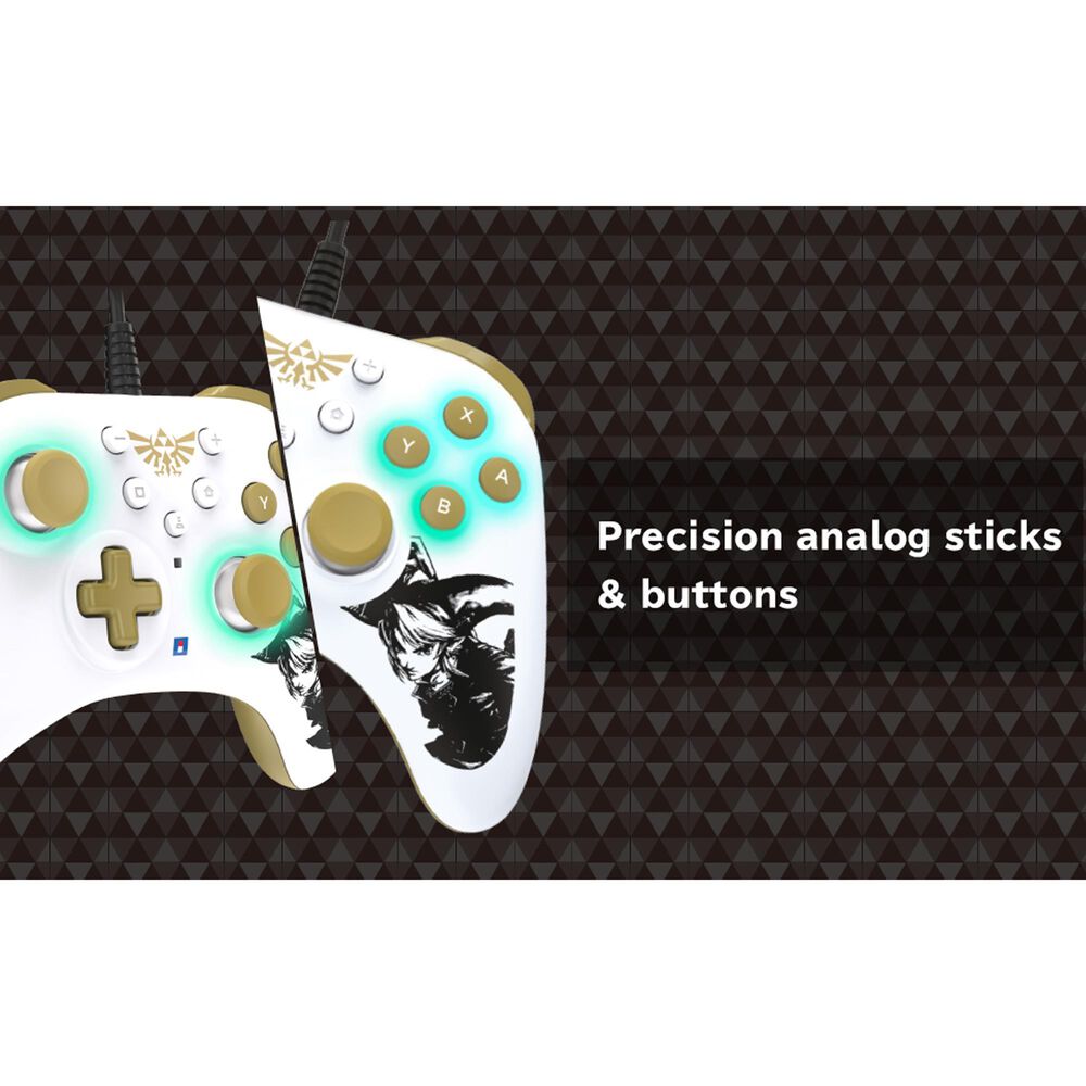 Hori Horipad Turbo Wired Zelda Controller in White - Nintendo Switch, , large
