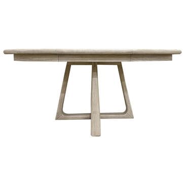 Riverside Furniture Carmella Round Dining Table in Pebble Oak - Table Only, , large