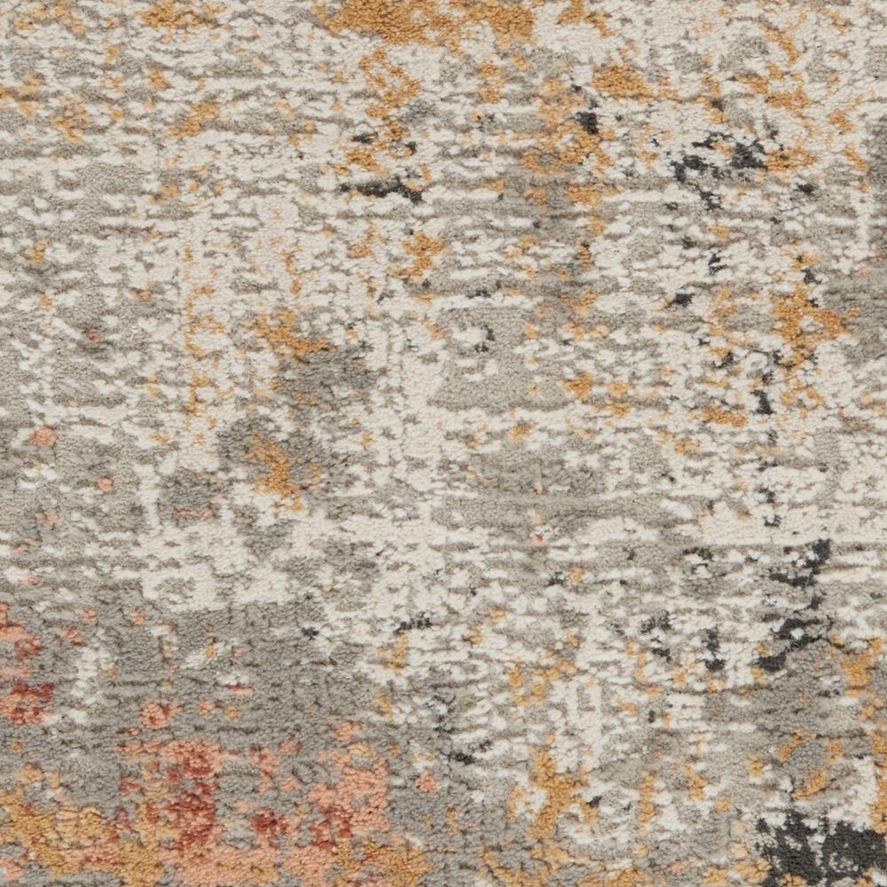 Nourison Rustic Textures RUS13 Grey and Blue 6&#39; x 9&#39; Area Rug, , large
