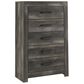 Ashley Wynnlow 5-Drawer Chest in Gray, , large