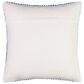 Surya Chunky Grid 20" Square Throw Pillow in Blue and White, , large