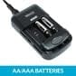 Bower DSLR Universal Charger with Rechargeable Batteries in Black, , large