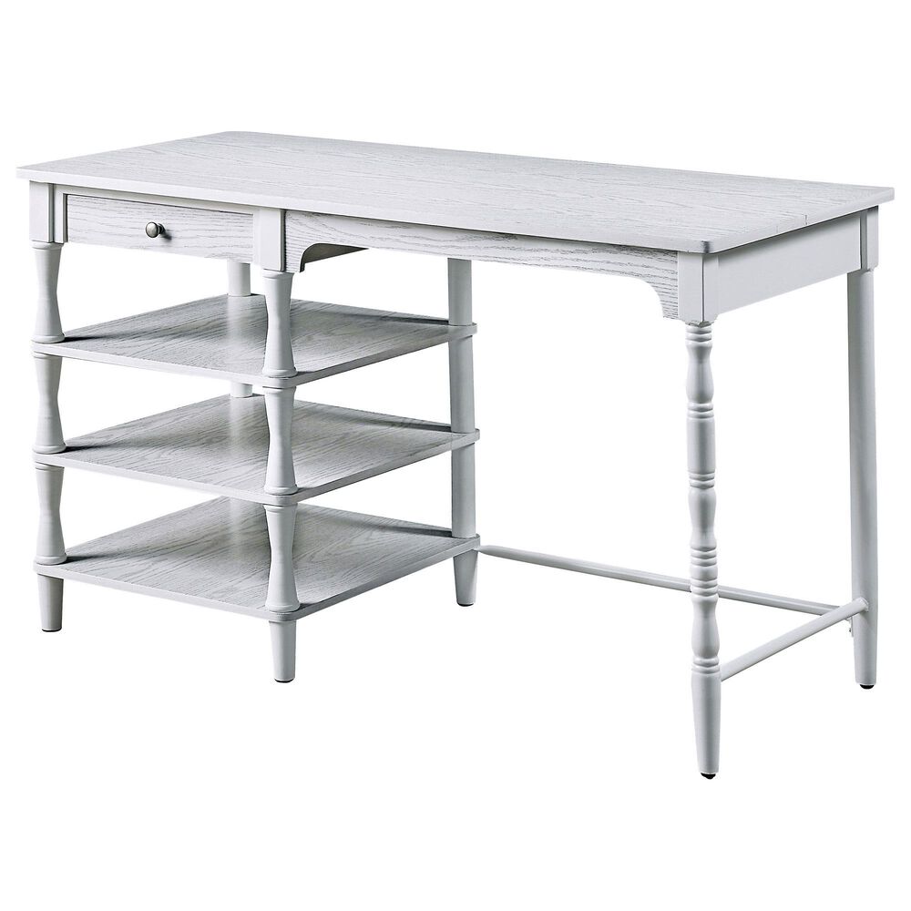 Furniture of America Crabtree Computer Desk in White, , large