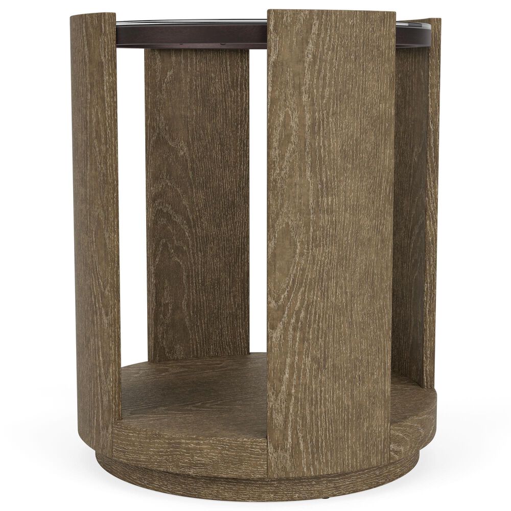 Riverside Furniture Enzo Chairside Table in Nutmeg, , large