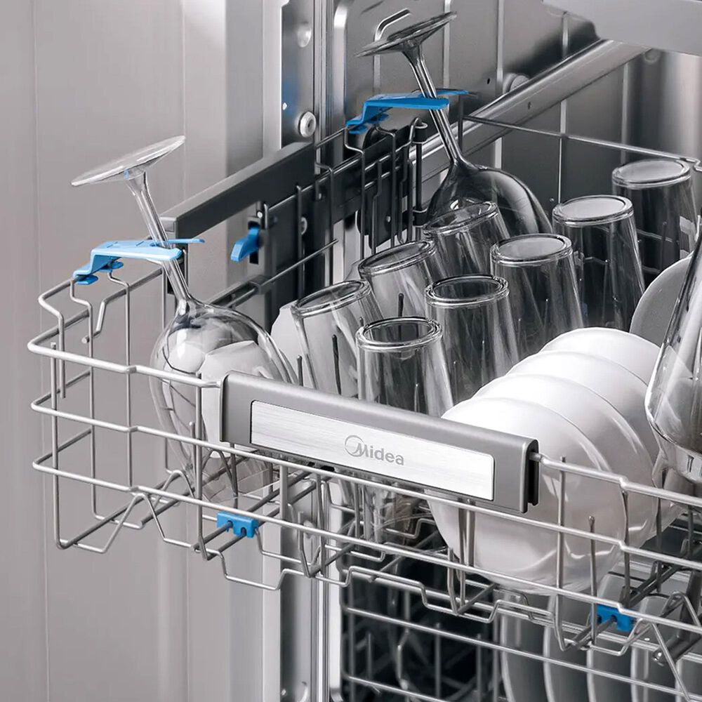 Midea 24" Built-In Top Control Dishwasher with 3-Stage Total Drying in Stainless Steel, , large
