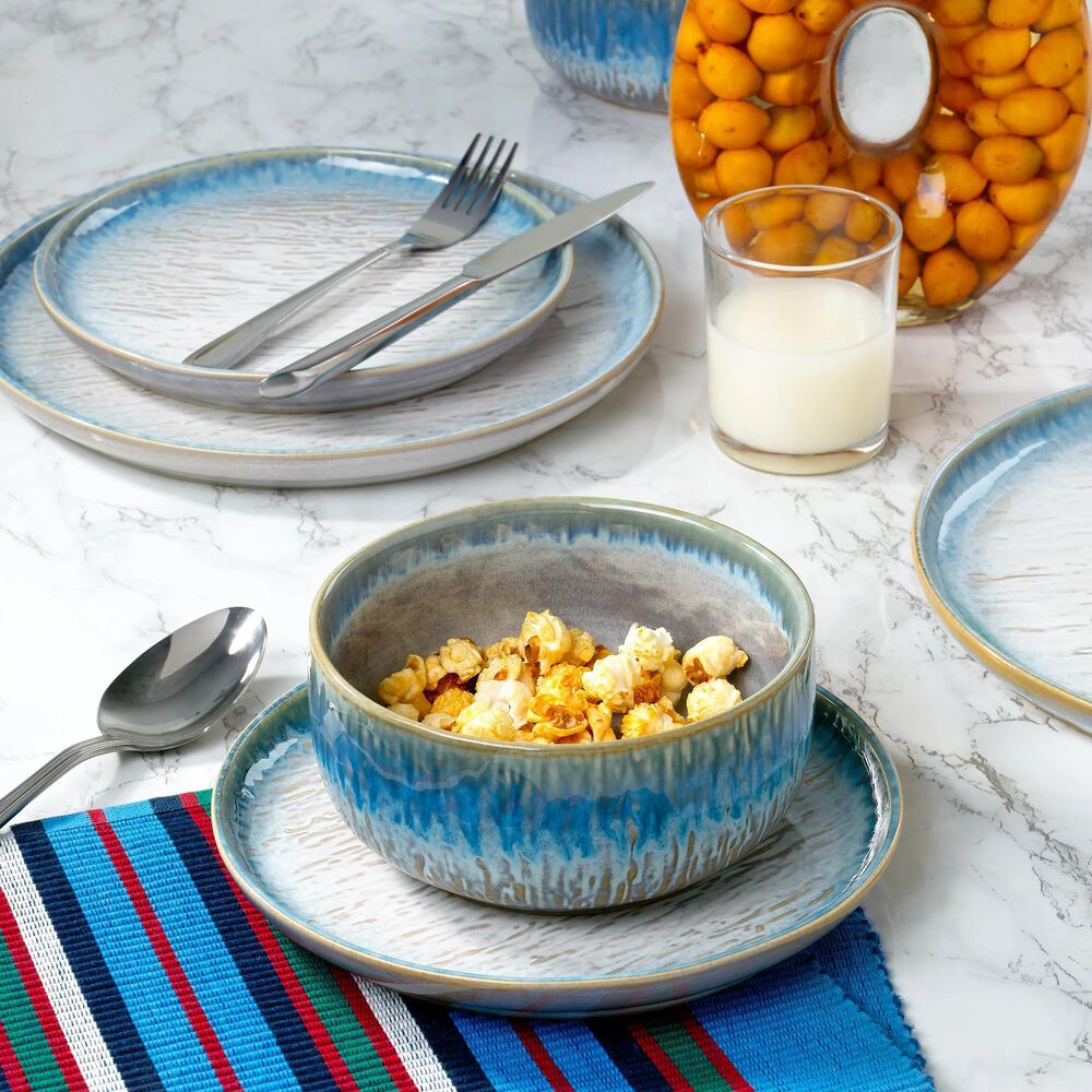Gifts Plus Talia 12-Piece Dinnerware Set in Light Blue, , large