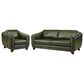 Hydeline Fremont Stationary Sofa and Chair Set in Emerald, , large