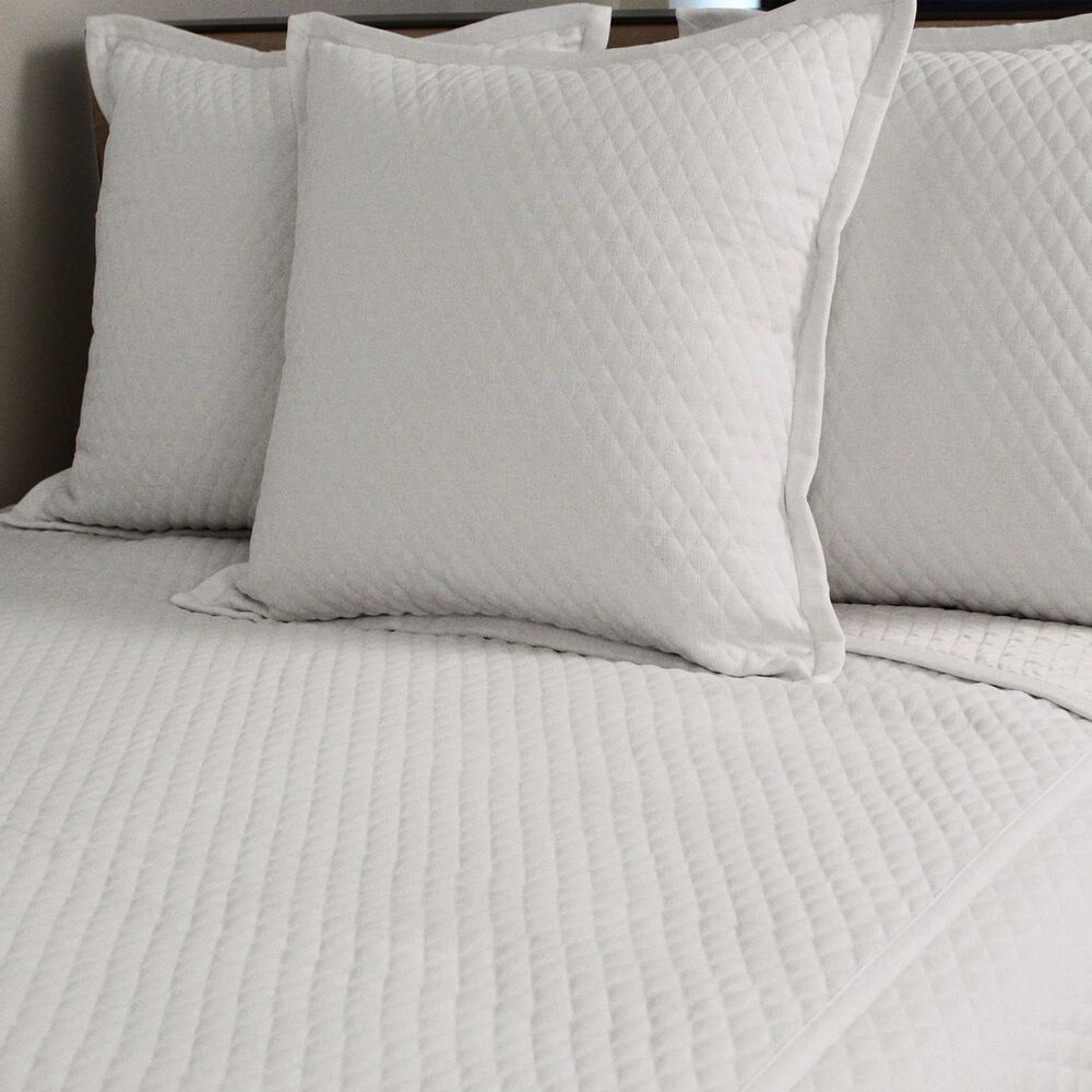 Ann Gish Art of Home 4-Piece Queen Faux Flax Coverlet Set in Ivory, , large