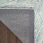 Nourison Pure Angles Ivory and Blue 3"9" x 5"9" Area Rug, , large