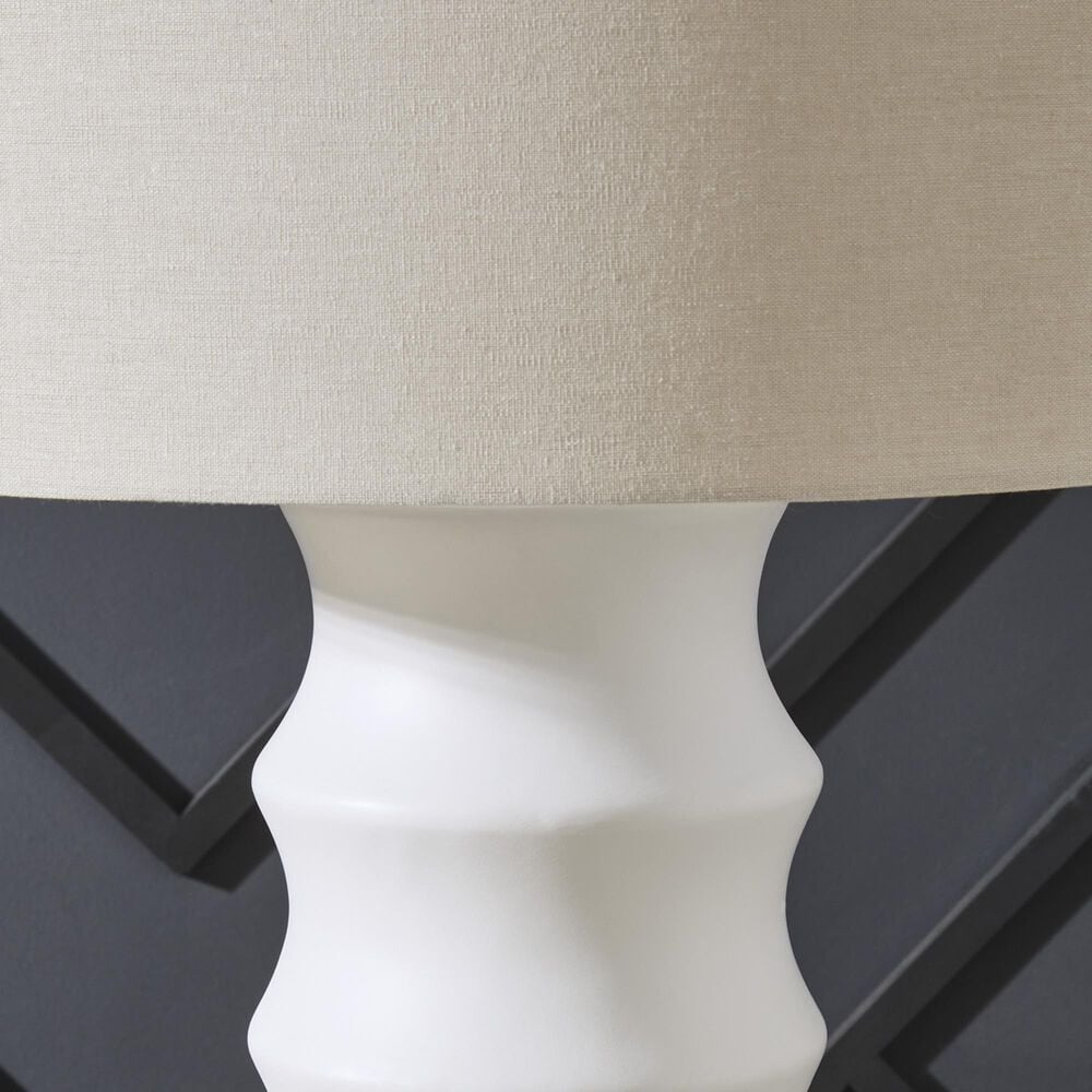 Ashley Veraleigh Poly Floor Lamp in White, , large