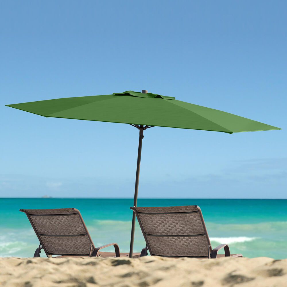 CorLiving 7.5' UV & Wind Resistant Umbrella in Forest Green, , large