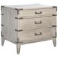 Safavieh Perri 3 Drawer Nightstand in Light Gray, , large
