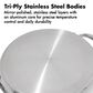 Green Pan Trident Hybrid Nonstick Griddle in Stainless Steel, , large