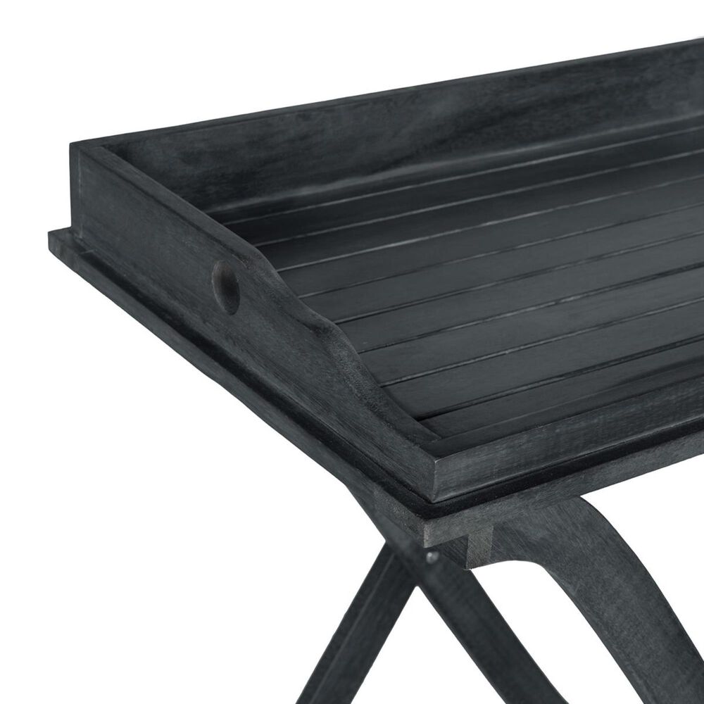Safavieh Covina Tray Table in Dark Slate Grey, , large