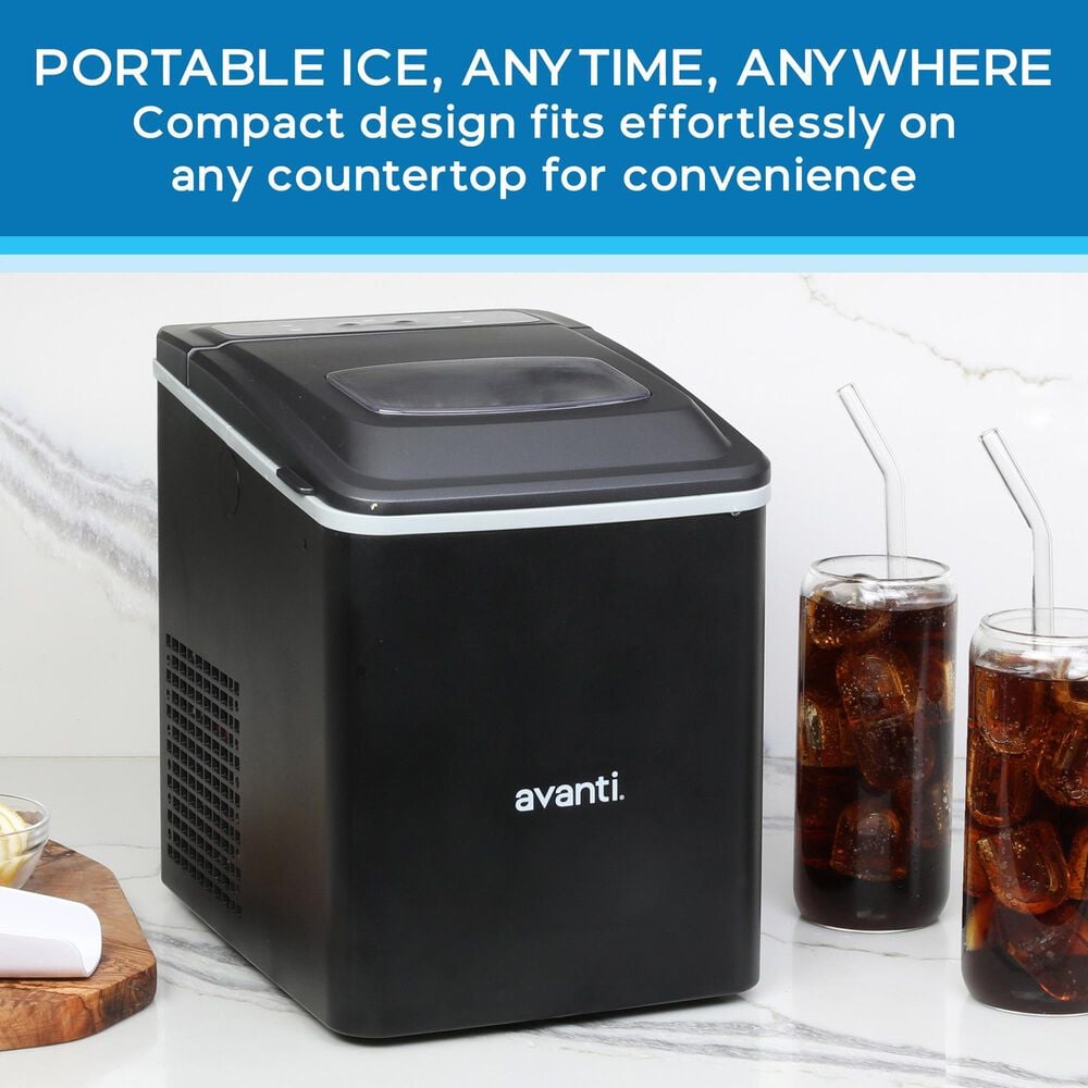 Edgecraft 26 Lb. Countertop Bullet Ice Maker in Black, , large